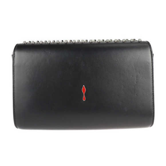 Christian Louboutin Paloma Clutch Shoulder Bag Leather Black - Picture 2 of 8